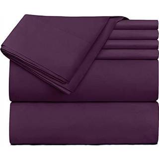 Hearth & Harbour Extra Deep Pocket Sheets - Passer til madras 18-24 tommer dyb - Ekstra Deep Pocket Split King Size Sheets Sets - 7 Stown Split K
