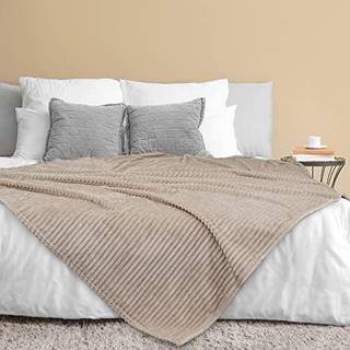 Pavilia Soft Fleece King Bed T?ppe Taupe Tan Camel Large Fuzzy Plush Flannel T?ppe Varm Hyggeligt ribbed Mikrofiber T?ppe til Sofa Couch Letv?gt