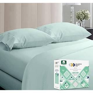 California Design Den Luxury King Size Sheet Set - 100% Cotton 600 Threat Count Deep Pocket King Sheets Hotelkvalitets sengetøj med Sateen Weave