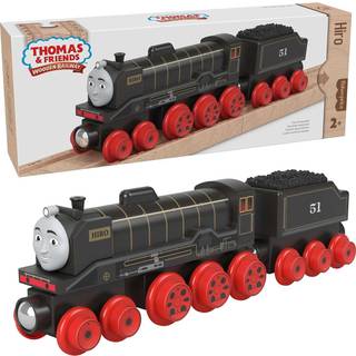 Thomas & Friends Wooden Railway Toy Train Hiro Push-Along Wood Engine & Coal Car for Toddlers & Preschool Kids Ages 2+ Years (Amazon Exclusive)