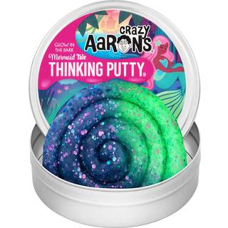 Crazy Aarons - Mermaid Tale - Color Changing Putty - Glowbright Collection - 4 """" Tin Thinking Putty - Dries Never Dries Out
