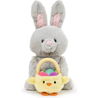 Gund Amazon Exclusive Easter Bunny med kurv og p?ske?g p?ske dekorationer bunny udstoppet dyr i alderen 1 og op gr? 10 """"