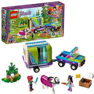 Lego Friends Mias hestetrailer 41371 Bygningss?t med Mia og Emma Mini Dolls inkluderer Toy Truck Horse and Rabbit til Creative Play (216 stykker)