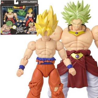 Dragon Stars Series - Dragon Ball Super - Super Saiyan Goku (Battle Damage Ver.) Vs Super Saiyan Broly Battle Pack Action Figur Set