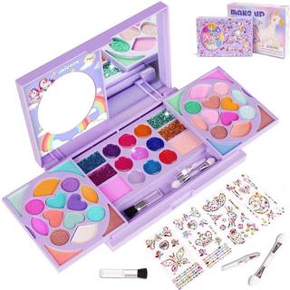 Kidcheer Kids Makeup Kit til piger Prinsesse VIRKELIG VASKABLE KOSMISK 3+ ?r gammel pige f?dselsdagsgaver Foregiver leg leget?j til piger 4-6 6-8