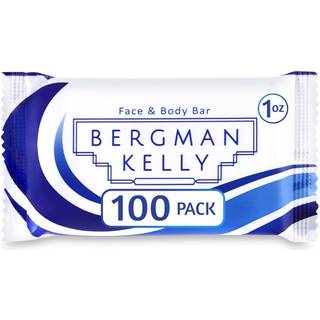 Bergman Kelly - Hotel Soap Bars - White Tea 1 Oz 100 Pk - Rejsestørrelse Luksusbulkfaciliteter Bar Soap - Mini Individuelt indpakket rektangulær