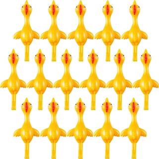 Sumind 16 Pack Finger Slingshot Chicken Rubber Chicken Flick Chicken Ornament Flying Chicken Fingers Pretchy Funny Christmas Birthday Party Activ