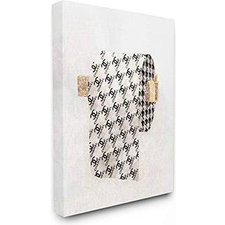 Stupell industrier mode glam toiletpapir designer detaljerede l?rred v?gkunst design af ziwei li