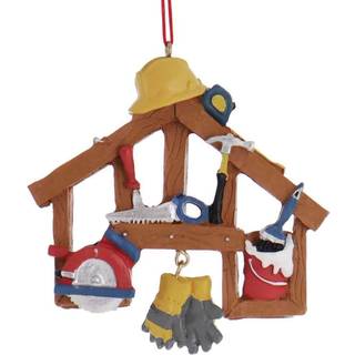 Byggeværktøj i harpiks — Festligt hængepynt til værktøjselskere