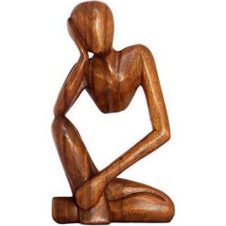 G6 COLLECTION 12 """" Tr? h?ndlavet abstrakt skulpturst?nkerstatue h?ndlavet - t?nkning mand - gave kunst moderne dekorativ unik boligindretning fi