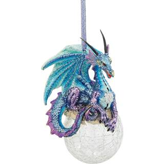 Design Toscano Frost Den gotiske drage -ferie Ornament jul d? Kor 3 tommer bred 3 tommer dyb 5 tommer h?j h?ndcast polyresin fuld farve finish