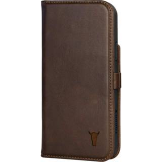 iPhone 12 Pro Max Leather Case (with Stand function) - Dark Brown