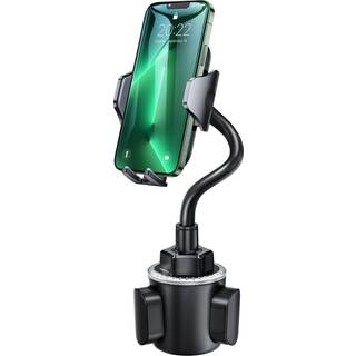 Andobil Cup Holder Phone Mount [Super Stable] Super Stable] Justerbar h?jde Solid Long Drivenesck Cup mobiltelefonholder til bilbil med hurtig dr