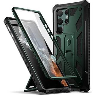 Poetisk spartansk sag til Samsung Galaxy S22 Ultra 5G 6,8 tommer indbygget sk?rmbeskyttelsesarbejde med fingeraftryks-id Fuldkrops robust st?dbes