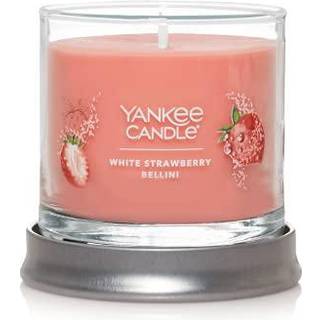 Yankee Candle White Strawberry Bellini Duftende signatur 4,3 oz Lille tumbler Enkelt Wick Candle Over 20 timers forbr?ndingstid