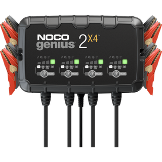 Noco Genius 2X4 Batterioplader til 6V og 12V 8000mA (Wet, Gel, MF, CA, EFB, AGM,  & Lithium-Ion)