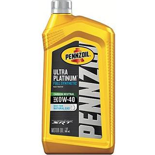 Pennzoil Ultra Platinum fuldsyntetisk 0W-40 motorolie, 1 quart (ca. 0,946 L), 6-pak - Fremragende slidbeskyttelse og brændstoføkonomi