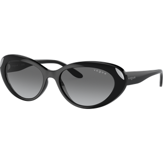 VOGUE EYEWEAR Kvinde VO5456S W44/11 Solbriller Plast Sort Grå Rund Normal Skygge