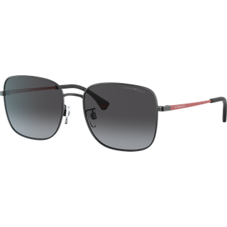 Emporio Armani EA2117D Asian Fit 30858G 58 Solbriller Mænd Black - Black - 58mm