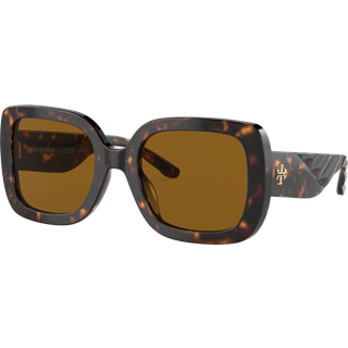 Tory Burch TY7179U Polarized 172883 54 Solbriller Kvinder Tortoiseshell - Dark Tortoise - 54mm