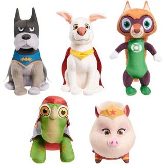 Amazon-eksklusiv DC SUPER-PETS 5-delt plysbamsesæt: Ace, Krypto, Merton, PB & Chip (6,25-9 tommer)