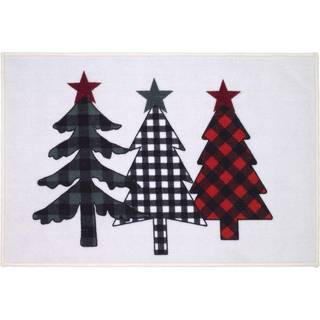 Avanti -sengetøj - Bath Mat Cotton Bath -tæppe med skridsikre backing Holiday Home Decor 20 """" X 30 """" (Tis sæsonkollektionen)