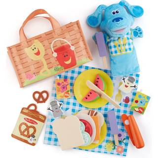 Melissa & Doug Blues Clues & You! Del med Blue Picnic Play Set med Hand Puppet - FSC Certified