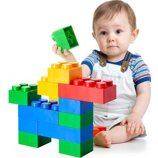 Uniplay Plump Soft Building Blocks - 36 -delt jumbo -stabling multicolor -s?t til tidlig kognitiv udvikling og kreativt spil - Alder 3 m?neder+