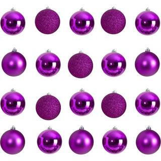 Næsten Natural Holiday Christmas 20 Count 3in. Shatternær ornament sæt med genanvendelig opbevaringsbeholder