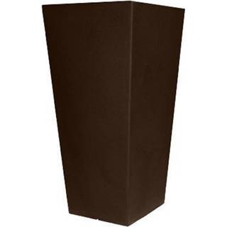 Tusco Products CTU26ES Cosmopolitan Tall Square Garden Planter 26-tommer espresso