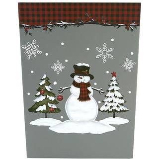 SKL Home Woodland Winter WasteBasket Red