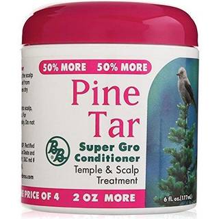 Bronner Brothers Pine Tar Super Gro Conditioner 6 oz (pakke med 5)