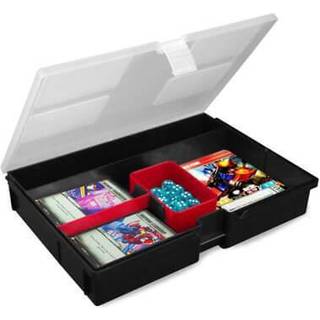 BCW Prime X4 Gaming Box | Opbevaringsboks for at spille kort til d?k og spiltilbeh?r inkluderer aftagelige skillelinjer og terningbakker | Handel