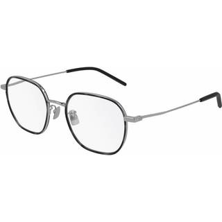 Saint Laurent SL 397/F Asian Fit 002 52 Briller Mænd Black - Black On Silver - 52mm