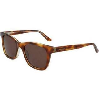 Calvin Klein Unisex CK20501S 241 Solbriller Acetat Havana Brun Firkantet