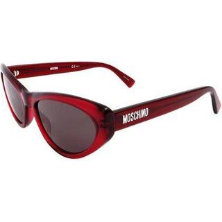 Moschino Kvinde MOS077/S LHF/IR Solbriller Acetat Bordeaux Grå Cat Eye