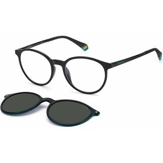 Polaroid Unisex PLD 6137/CS 807/M9 Solbriller Plast Sort Grå Rund Polariseret