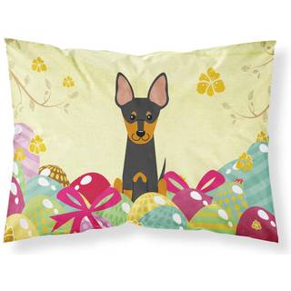Påskeæg Engelsk Toy Terrier Stof Standard Pillowcase