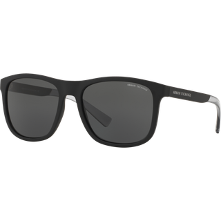 Armani Exchange AX4049SF Asian Fit 818287 57 Solbriller Mænd Black - Black - 57mm