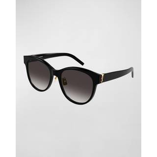 Saint Laurent SL M107/K Asian Fit Polarized 004 56 Solbriller Kvinder Black - Black - 56mm
