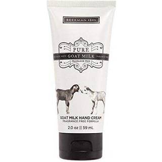 Beekman 1802 Pure gedemælk håndcreme ren - duftfri - 2 oz - Fugtighedsmæssig lotion til tør hud - Anti -aging hydrering - God til følsom hud - Gr