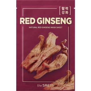 The Saem Natural Mask Sheet Red Ginseng Sheetmaske til kompleks pleje 21 ml - 21 ml