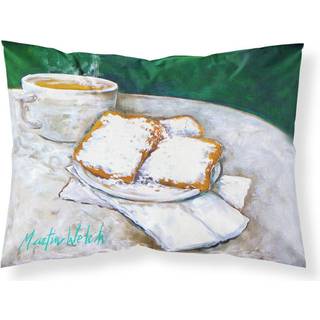 """" Caroline's Treasures Breakfast Delight Beignets Fabric Standard Pillowcases multicolor """"