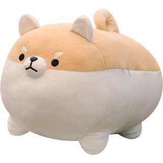 Sofipal Shiba Inu Dog Plush Pillow S?d corgi udstoppet dyre leget?jsdukke gaver til Valentine jul (brun 15,7 tommer)