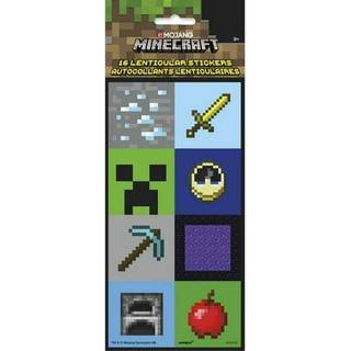 Unik Minecraft Lenticular 3D -klisterm?rker | Diverse | 16 pcs 4 """" x 7,75 """" Multicolor