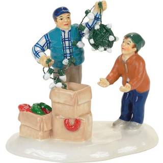 Afdeling 56 Snow Christmas Vacation Clark og Rusty Figurine Village tilbeh?r flerfarvet