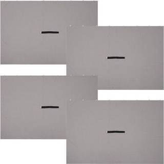 Sunnydaze 80 x 103 tommer Polyester 4 -delt Gazebo -sidev?gss?t - KUN Gazebo -gardiner - giver skygge og privatliv - gr?