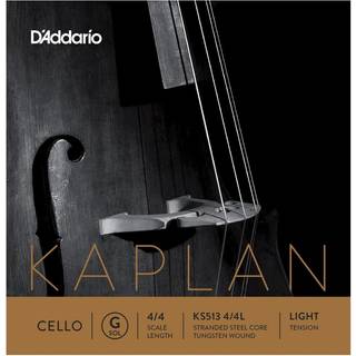 D'Addario Kaplan Cello String - Single G String - KS513 4/4L - Cello Strings - 4/4 Skala lysspænding