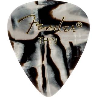 Fender Graphic Guitar Picks 351 Shape Zebra Thin 12-Pack