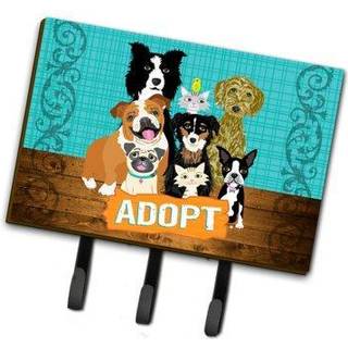 """" Caroline's Treasures Pets Adoption Leash eller Key Holder VHA3007TH68 Triple Multicolor """"